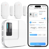 Chunhee WiFi Door & Window Alarm Chime System – App Notifications 2.4GHz Router Connection