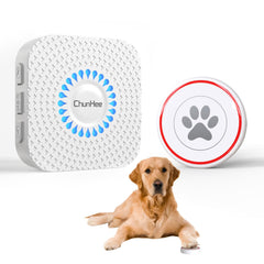 ChunHee Touch Sensitive Dog Doorbell for Potty Training β Waterproof Wireless Smart Bell for Dogs of All Sizes with Adjustable Volume & Ringtones