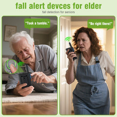 Wireless Intercom System for Home, Hospital, Hotel – 2 Pack Long Range Caregiver Pager with SOS Emergency Alarm, 1.5 Mile Two-Way Communication for Office & Room-to-Room Use