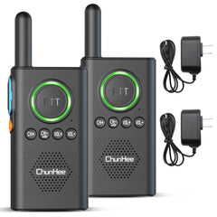 Wireless Intercom System for Home, Hospital, Hotel – 2 Pack Long Range Caregiver Pager with SOS Emergency Alarm, 1.5 Mile Two-Way Communication for Office & Room-to-Room Use