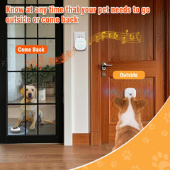 Chunhee Dog Potty Training Doorbell – Wireless, Waterproof, Easy to Install Dog Doorbell for Large Dogs with Adjustable Volume & Voice Commands
