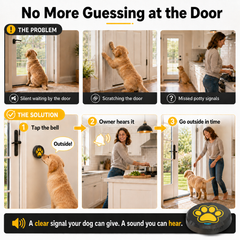 ChunHee Dog Bells to Go Outside, Touch Activated Dog Door Bell for Potty Training, Dog Bell for Door with 36 Built-in Sounds & Voice Commands, 5 Adjustable Volume Levels, Puppy Training Bell for Dogs