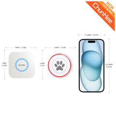 ChunHee Touch Sensitive Dog Doorbell for Potty Training – Waterproof Wireless Smart Bell for Dogs of All Sizes with Adjustable Volume & Ringtones