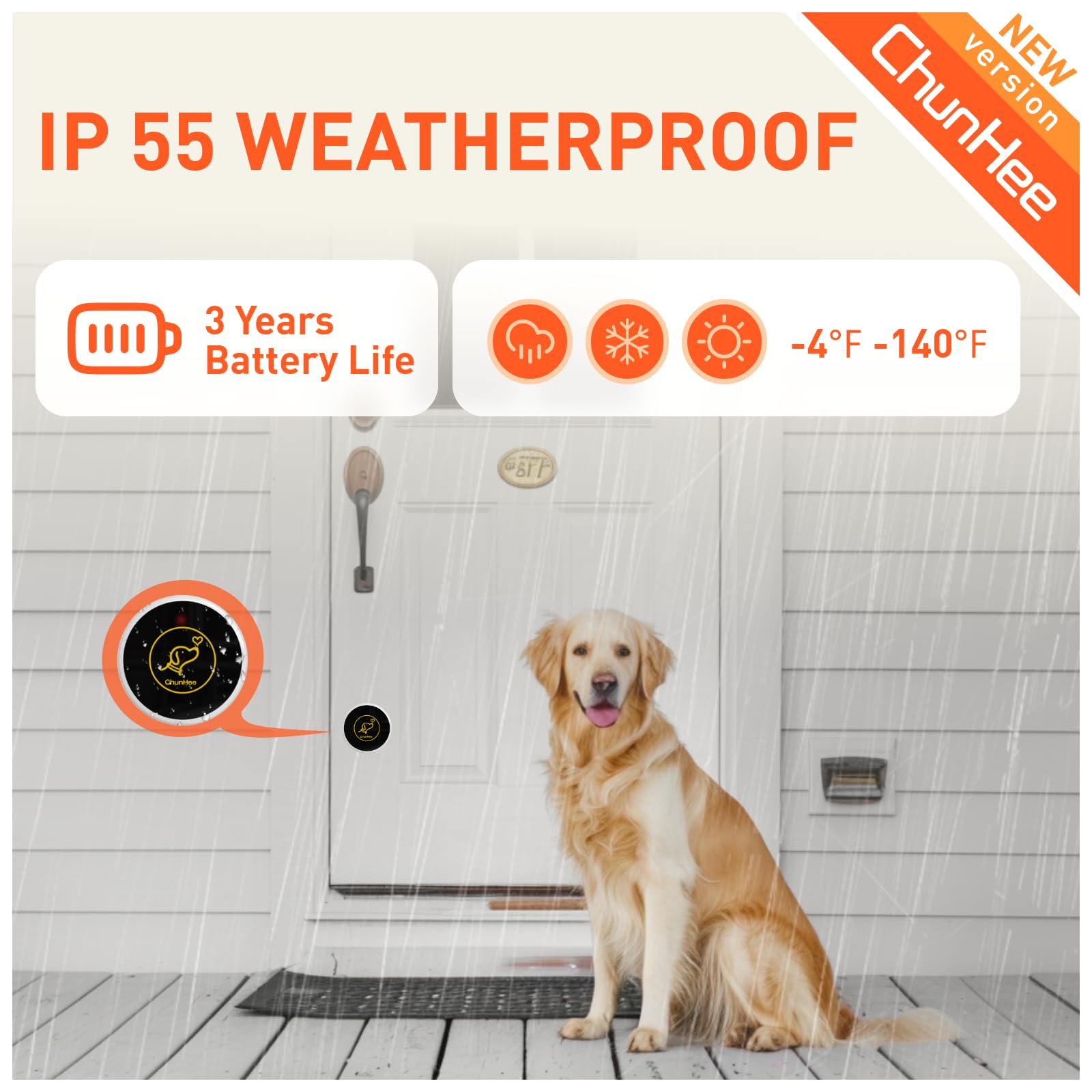 Chunhee Entraînez-vous plus intelligemment, vivez mieux : découvrez la solution ultime d'apprentissage de la propreté pour chien Cloches pour chien avec sonneries personnalisées Volume réglable