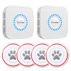 ChunHee Touch Sensitive Dog Doorbell for Potty Training – Waterproof Wireless Smart Bell for Dogs of All Sizes with Adjustable Volume & Ringtones