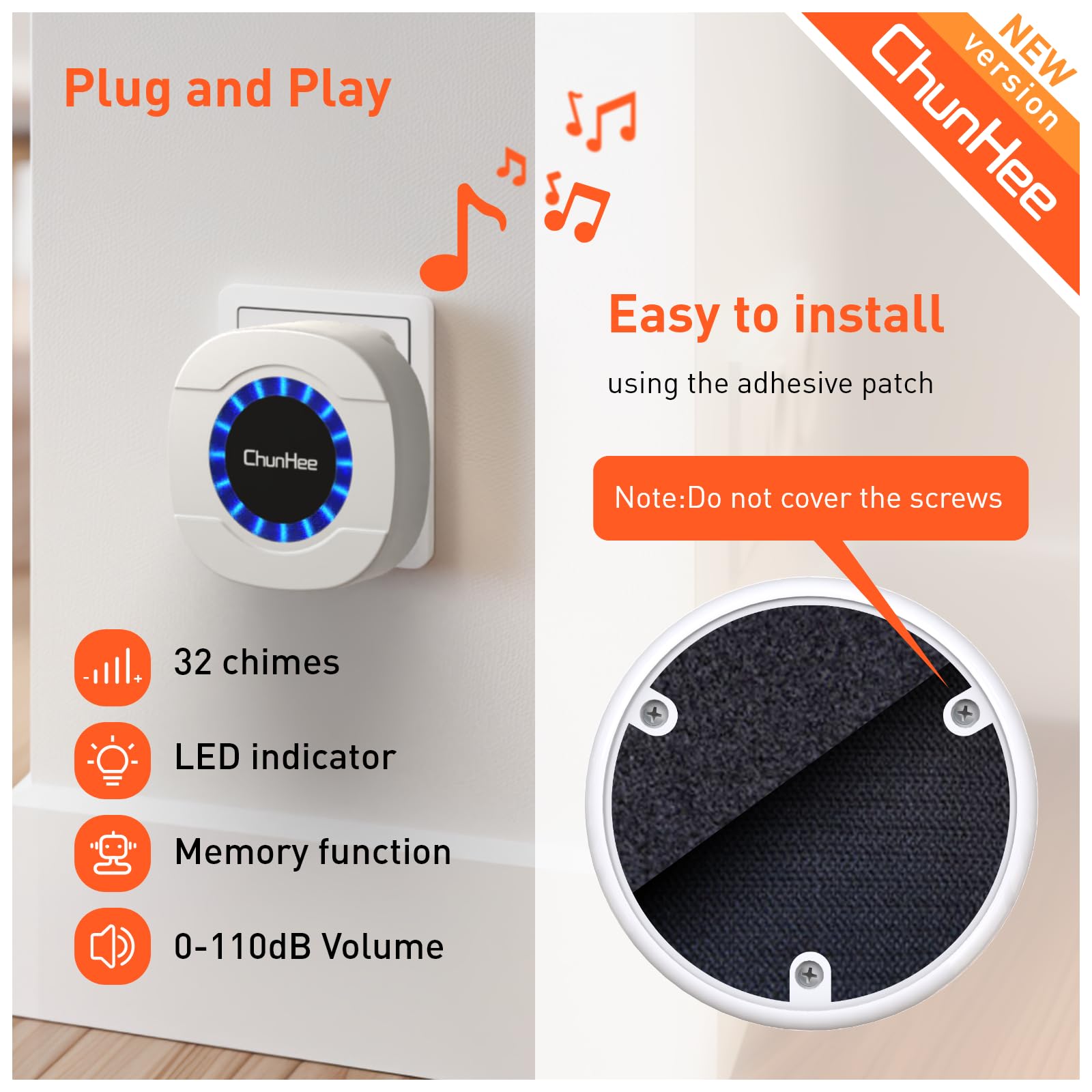 Chunhee Entraînez-vous plus intelligemment, vivez mieux : découvrez la solution ultime d'apprentissage de la propreté pour chien Cloches pour chien avec sonneries personnalisées Volume réglable