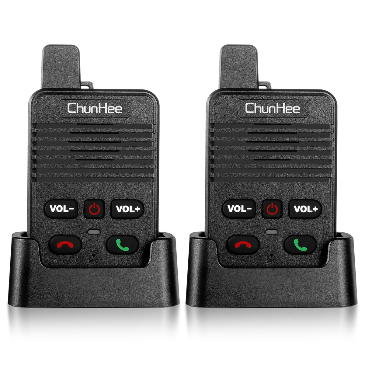 Chunhee Wireless Hands-Free Intercom System for Home – Two-Way Communication, Rechargeable, Wall Mount, Custom Ringtones, Low Battery Alert