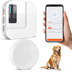 Las campanas para perros Chunhee WIFI TUYA ofrecen un volumen de hasta 110 dB y luces intermitentes: escuche el llamado de su cachorro desde cualquier habitación sin ladridos ni arañazos. 